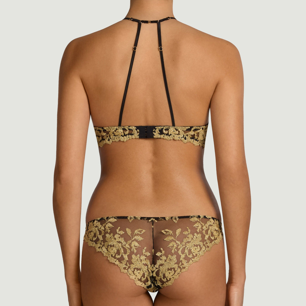 Flavia High Neck Plunge Bra - back